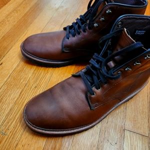 Allen Edmonds Higgins mill boots 10.5d natural chromexcel leather